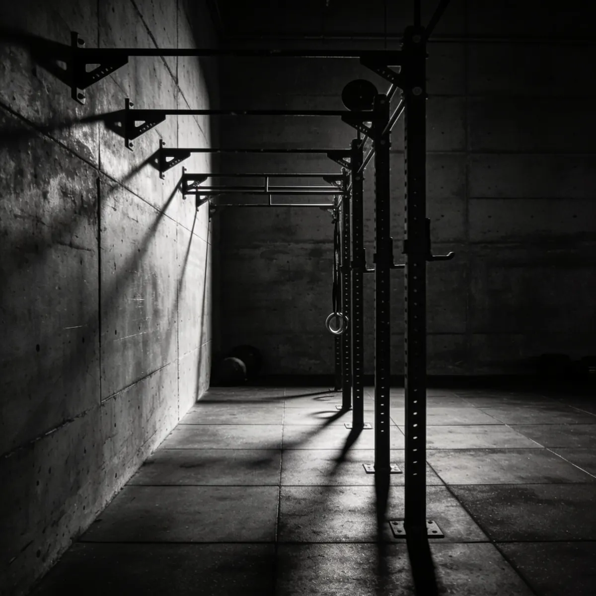 Concrete strength studio in low light