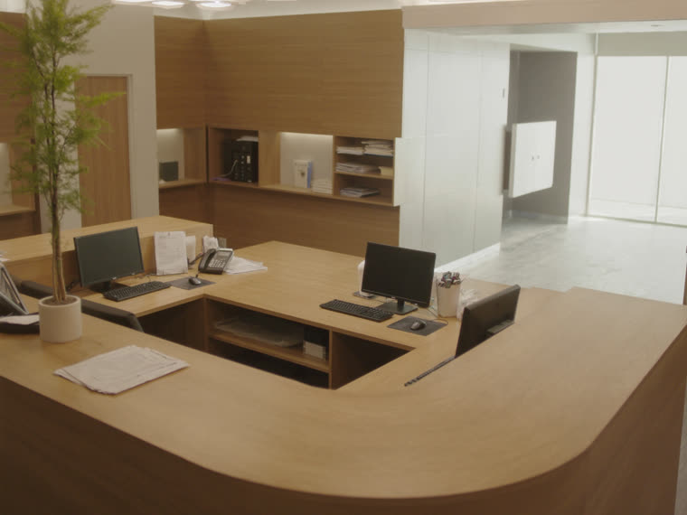 Dental clinic reception