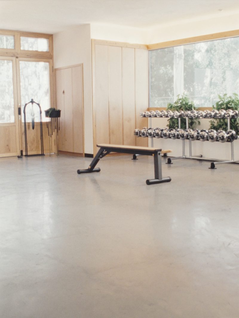 Boutique fitness studio interior