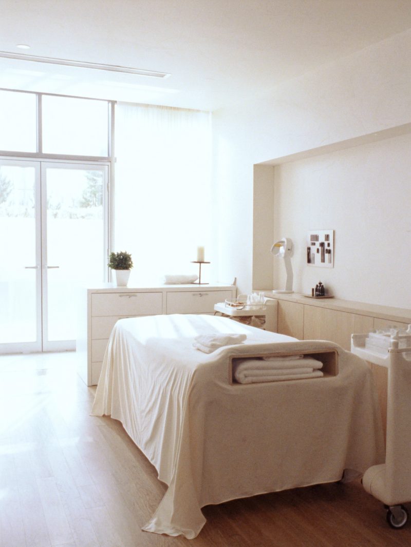 Bright beauty and aesthetics treatment room